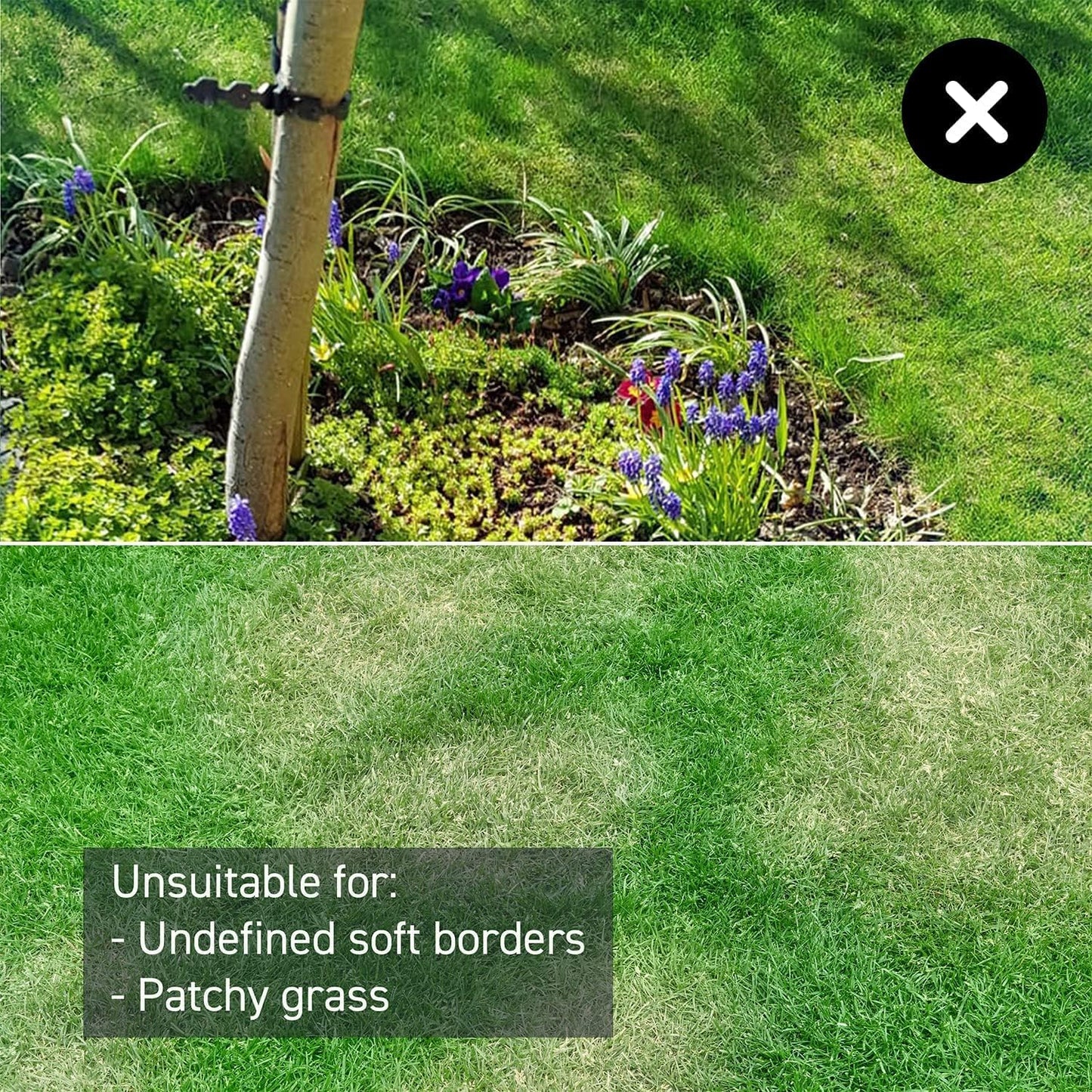 LawnMaster VBRM16 OcuMow™ Mähroboter für geeignet für bis zu 100 qm-Selbstfahrender Rasenmäher Roboter mit MX 24V 4.0Ah Lithium-Ionen Akku Ohne Kabel