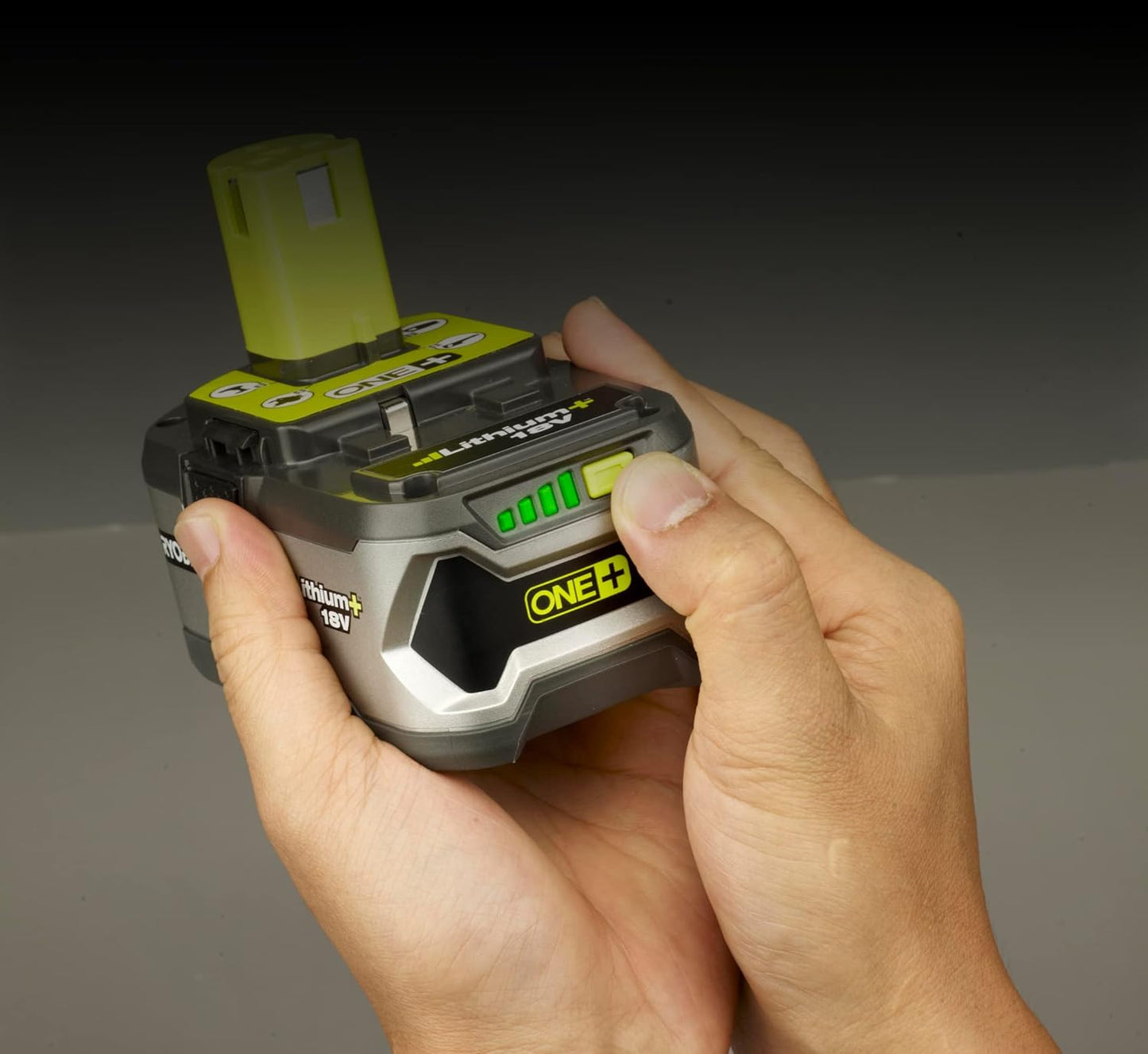 RYOBI 18 V ONE+ Akku-Rasenmäher RLM18X33B40 (Schnittbreite 33 cm, 5-fache Höhenverstellung 25-65 mm, zusammenklappbares Griffgestänge, inkl. Mulchkeil, 35l Grasfangsack, 4,0Ah Akku & Ladegerät)