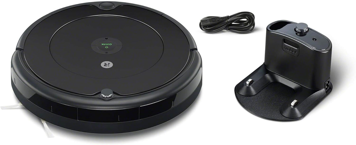 iRobot Roomba Combo Essential Saug- und Wischroboter (Y0112), leistungsstarkes Saugen und Wischen, 4-Stufen-Reinigungssystem, 3 Saugstufen, Spot-Cleaning, steuerbar über App, Tasten oder Sprache, Wei