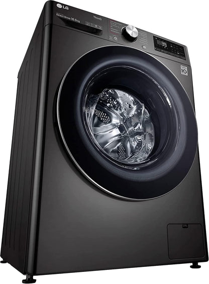 LG F4WV7080, Klasse A, Frontlader-Waschmaschine 8 kg, 1400 U/Min, AI Direct Drive, Wi-Fi, Tiefenreinigung mit Dampf, Groe Kapazitt, TRIPLE A, Außentür aus Sicherheitsglas, 62 x 60 x 85 cm Wei
