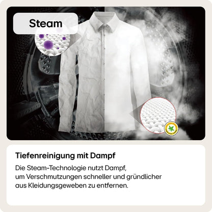 LG F4WV7080, Klasse A, Frontlader-Waschmaschine 8 kg, 1400 U/Min, AI Direct Drive, Wi-Fi, Tiefenreinigung mit Dampf, Groe Kapazitt, TRIPLE A, Außentür aus Sicherheitsglas, 62 x 60 x 85 cm Wei