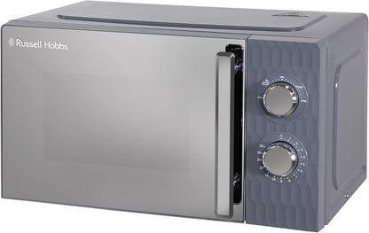 Russell Hobbs Honeycomb RHMM715G 17 Liter 700 W Grau Solo manuelle Mikrowelle mit 5 Leistungsstufen, integrierter Timer und Auftaufunktion