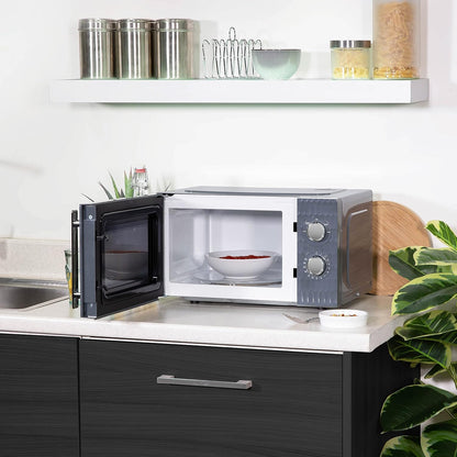 Russell Hobbs Honeycomb RHMM715G 17 Liter 700 W Grau Solo manuelle Mikrowelle mit 5 Leistungsstufen, integrierter Timer und Auftaufunktion