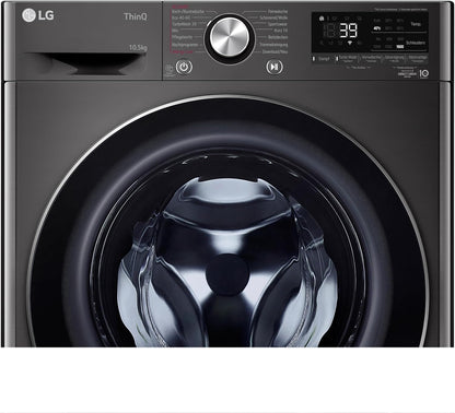 LG F4WV7080, Klasse A, Frontlader-Waschmaschine 8 kg, 1400 U/Min, AI Direct Drive, Wi-Fi, Tiefenreinigung mit Dampf, Groe Kapazitt, TRIPLE A, Außentür aus Sicherheitsglas, 62 x 60 x 85 cm Wei