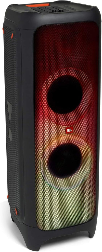 JBL PartyBox 710 - Schwarz – Trag - und rollbarer Bluetooth Party-Lautsprecher mit Lichteffekten – Spritzwassergeschützte, mobile Musikbox