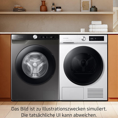 Samsung WW80T554ATW/S2 Waschmaschine, 8 kg, 1400 U/min, Ecobubble, AddWash, WiFi-SmartControl, Hygiene-Dampfprogramm, Weiß