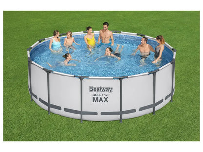 Steel Pro MAX™ Frame Pool Komplett-Set mit Filterpumpe, Ø 427 x 122 cm