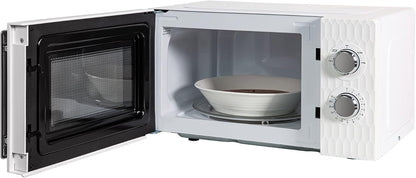 Russell Hobbs Honeycomb RHMM715G 17 Liter 700 W Grau Solo manuelle Mikrowelle mit 5 Leistungsstufen, integrierter Timer und Auftaufunktion