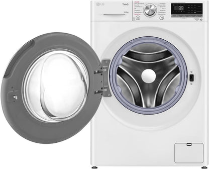 LG F4WV7080, Klasse A, Frontlader-Waschmaschine 8 kg, 1400 U/Min, AI Direct Drive, Wi-Fi, Tiefenreinigung mit Dampf, Groe Kapazitt, TRIPLE A, Außentür aus Sicherheitsglas, 62 x 60 x 85 cm Wei