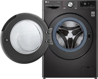 LG F4WV7080, Klasse A, Frontlader-Waschmaschine 8 kg, 1400 U/Min, AI Direct Drive, Wi-Fi, Tiefenreinigung mit Dampf, Groe Kapazitt, TRIPLE A, Außentür aus Sicherheitsglas, 62 x 60 x 85 cm Wei