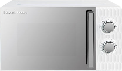 Russell Hobbs Honeycomb RHMM715G 17 Liter 700 W Grau Solo manuelle Mikrowelle mit 5 Leistungsstufen, integrierter Timer und Auftaufunktion