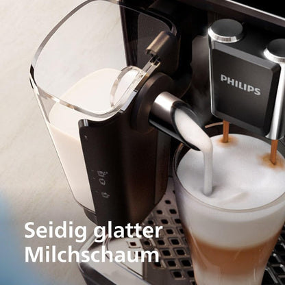 Philips Serie 5400 Kaffeevollautomat - Genießen Sie 12 Getränke, schnell reinigendes LatteGo, intuitives TFT-Display, anpassbare Kaffeeeinstellungen, erstklassiges Küchendesign (EP5441/50)