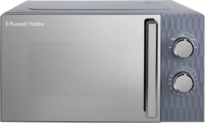 Russell Hobbs Honeycomb RHMM715G 17 Liter 700 W Grau Solo manuelle Mikrowelle mit 5 Leistungsstufen, integrierter Timer und Auftaufunktion