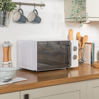 Russell Hobbs Honeycomb RHMM715G 17 Liter 700 W Grau Solo manuelle Mikrowelle mit 5 Leistungsstufen, integrierter Timer und Auftaufunktion